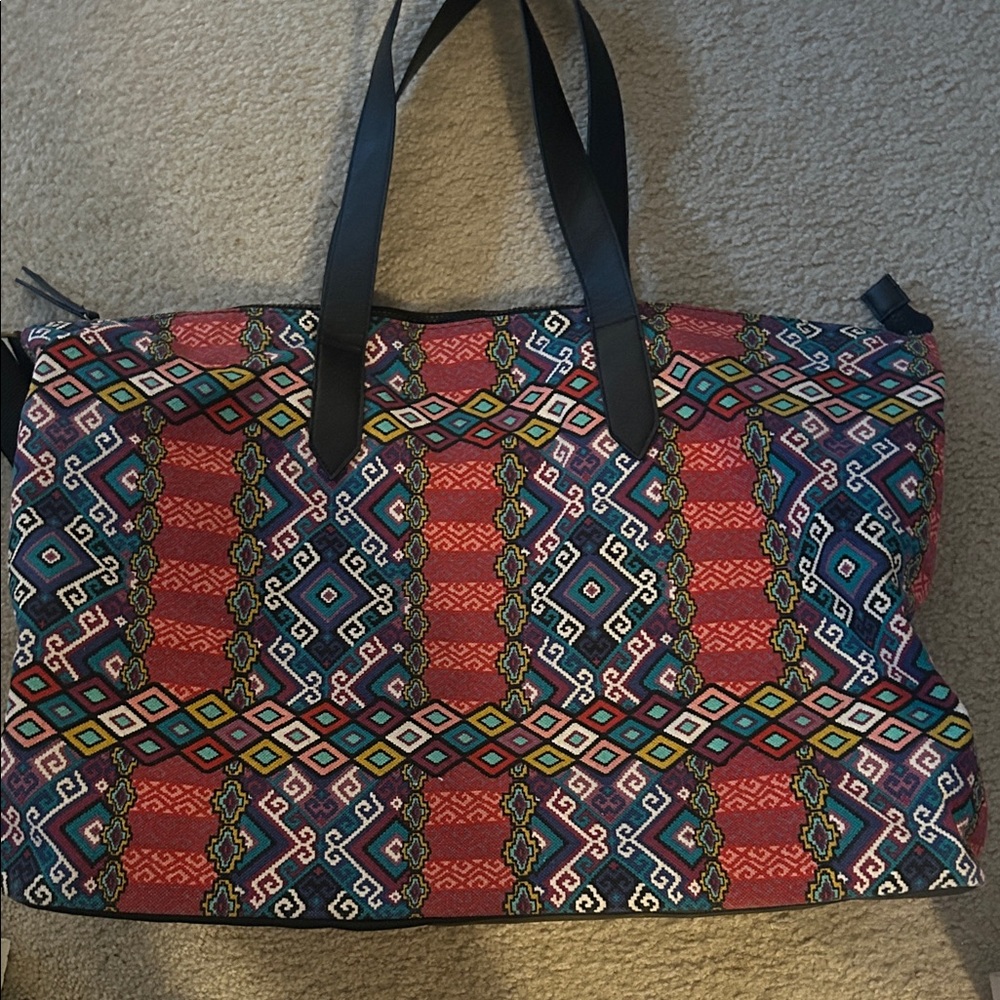 Colorful Geometric Pattern Tote Bag